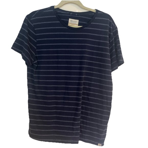 Marine Layer ReSpun Mens Striped Tee Sz M Preppy Top Nautical Layering - Picture 1 of 9